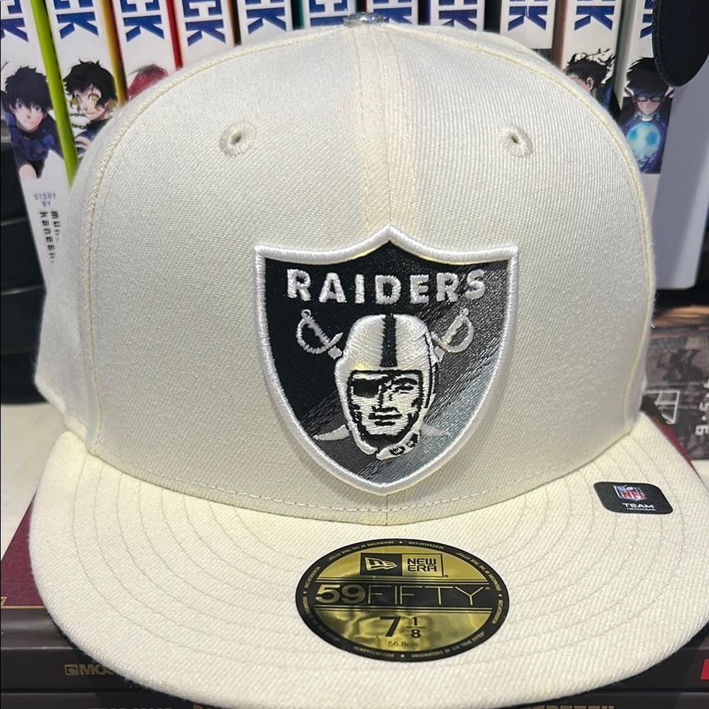 New Era Raiders White Cap